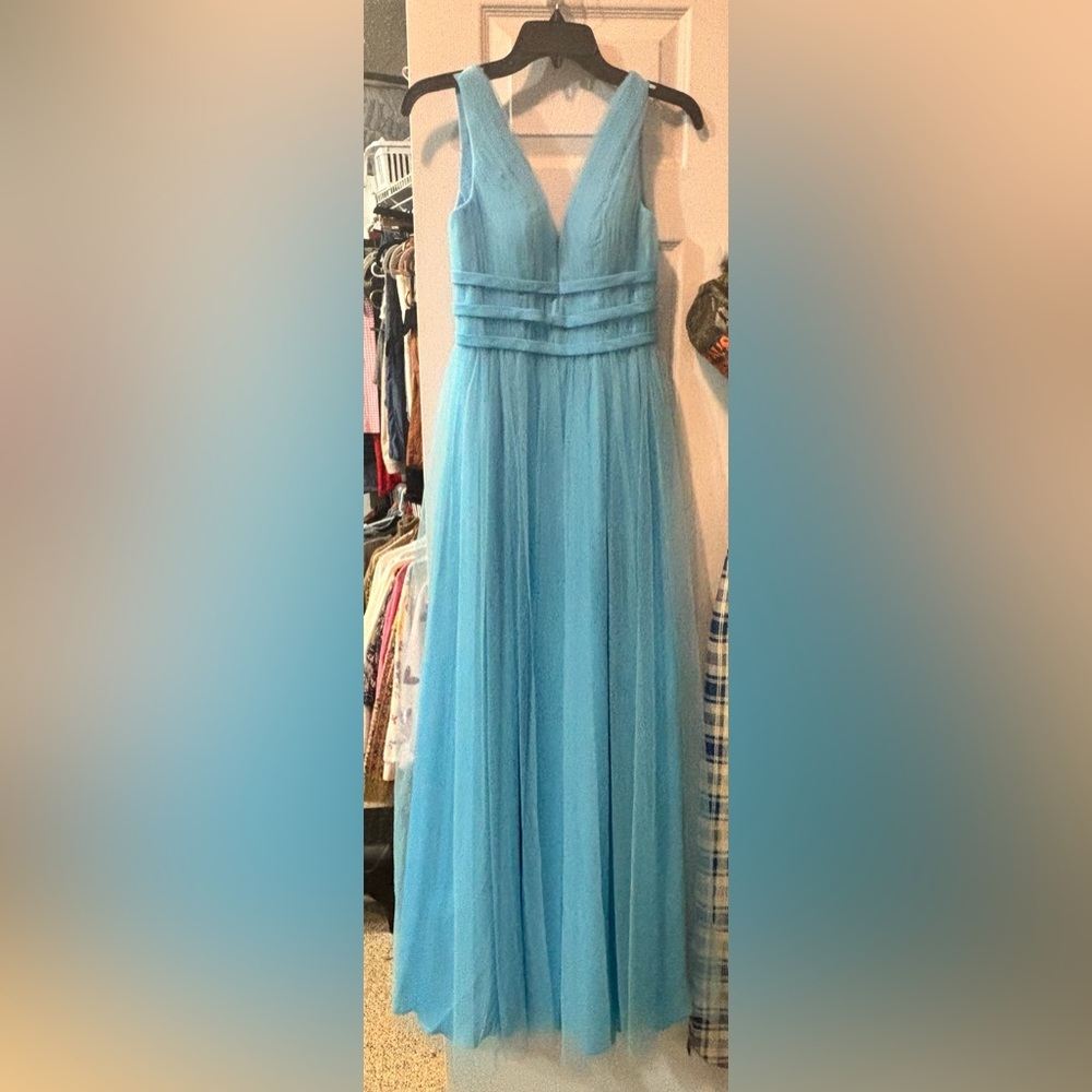 Azazie Sky Blue Formal Dress